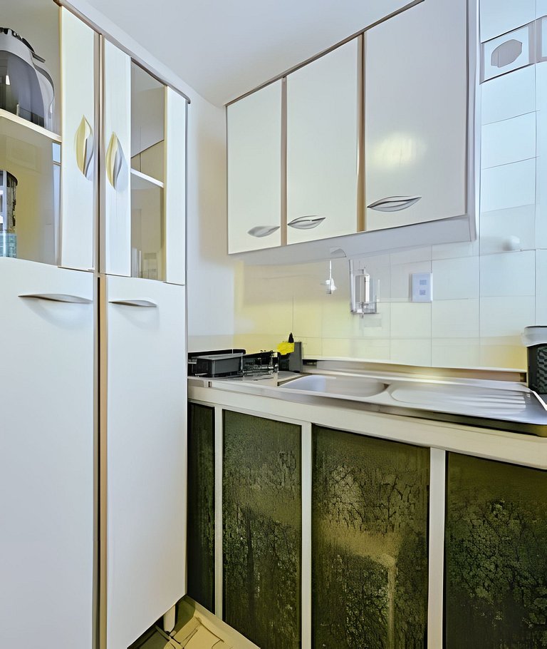 Apartamento com Ar-condicionado à 1km da Barra